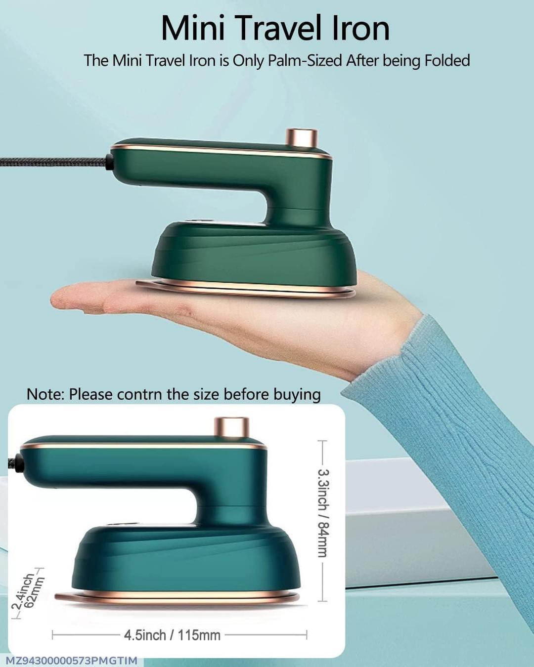 Portable Steam Iron with Pointed Tip – Wrinkle Remover