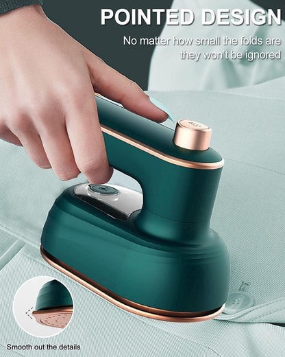 Portable Steam Iron with Pointed Tip – Wrinkle Remover