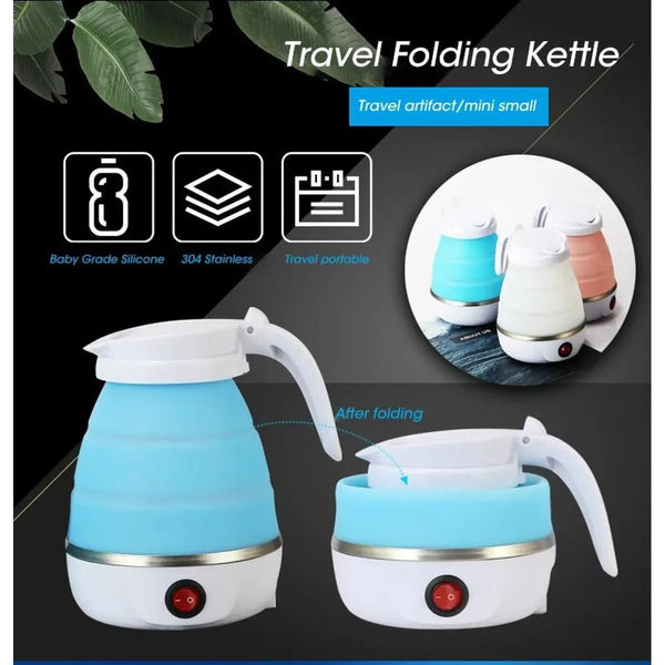 Portable Collapsible Electric Kettle – 600ml Travel Kettle