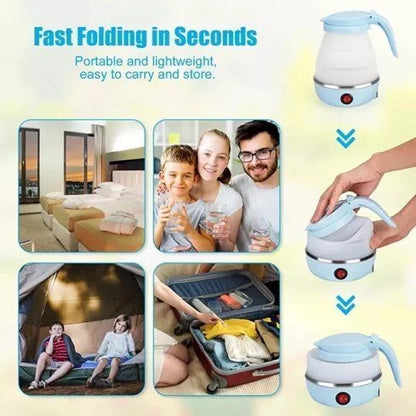 Portable Collapsible Electric Kettle – 600ml Travel Kettle