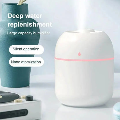Mini Car Air Humidifier 220ml – Auto Shut-Off & LED Light