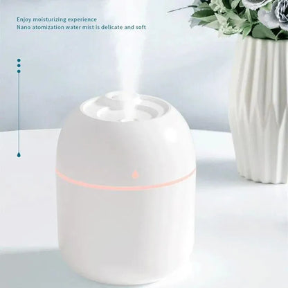 Mini Car Air Humidifier 220ml – Auto Shut-Off & LED Light