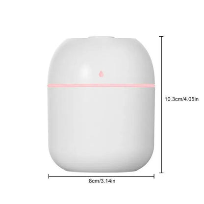 Mini Car Air Humidifier 220ml – Auto Shut-Off & LED Light